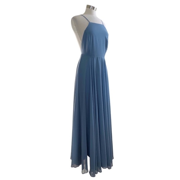 LULUS Mythical Kind of Love Slate Blue Maxi Dress size M - Picture 4 of 15